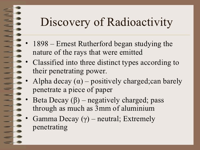 Ernest Rutherford discovered concept of radioactive half-life