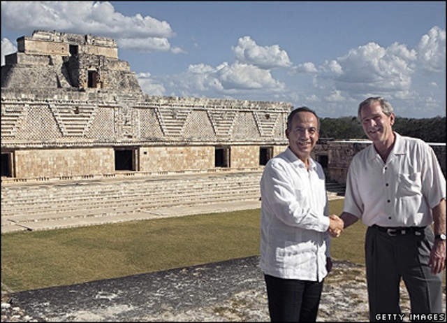 George Bush en Mexico.
