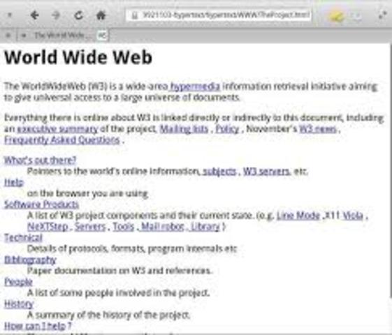 primera página web.