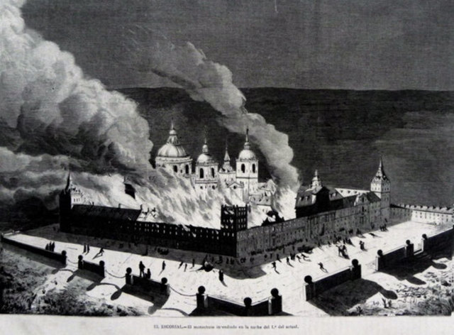 Incendio del monasterio