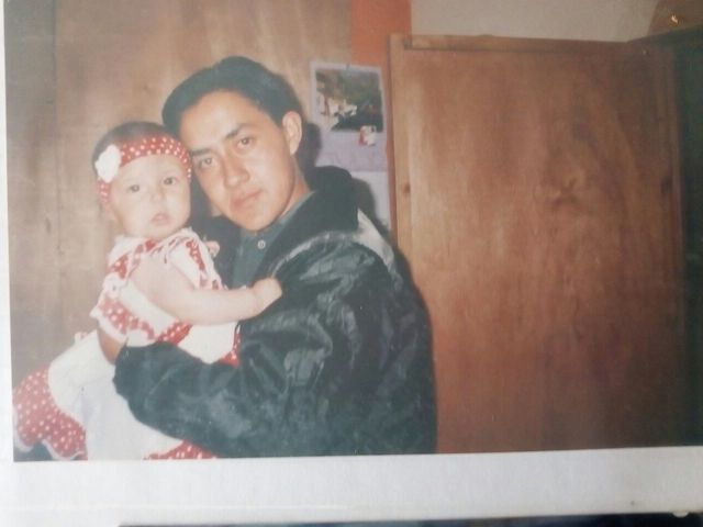 Mi primera foto con mi tío jhon