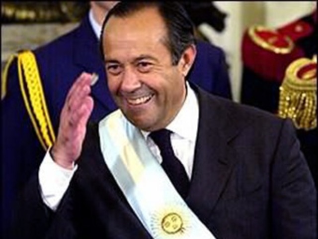 Llegada de Alfredo Rodriguez Saá