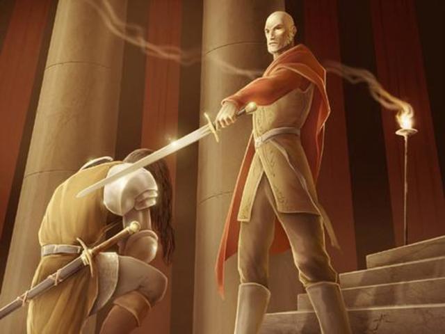 Cap 3: El ventero nombra a don Quijote como un Caballero.