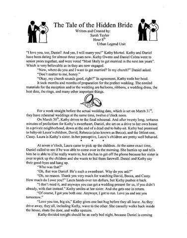 9th Grade Urban Legend