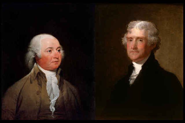 Jefferson defeats Adams for Presidency