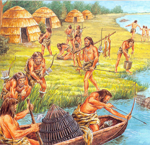 ontwikkeling van jagers naar boeren