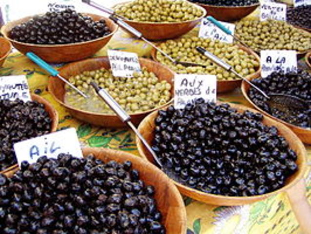 Gewassen Olijf en druif werden verbouwd