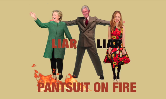 Liar Liar Pantsuit on Fire