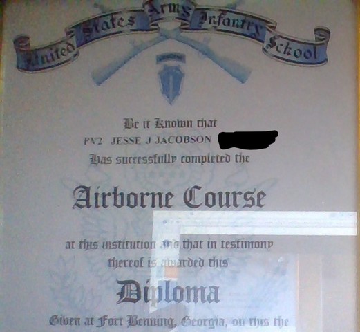 Airborne School, Ft. Benning GA