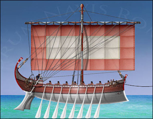 Rectangular Sails on Ships.