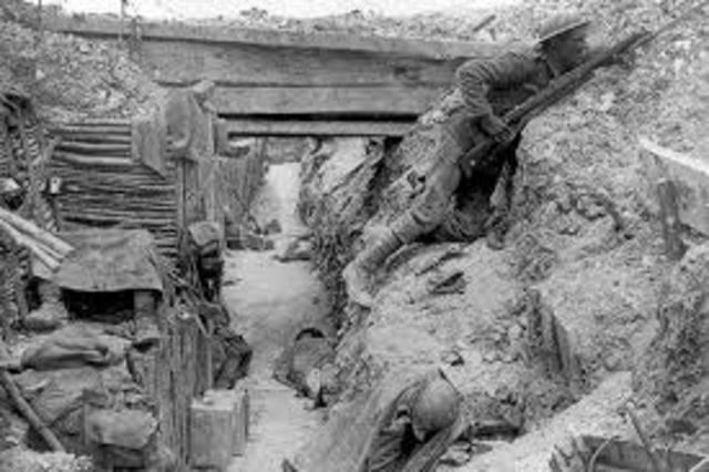 First Trenches of the Western Front were built