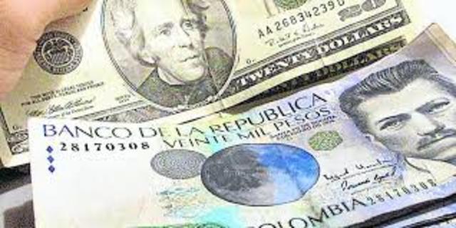 Subio el valor del dolar en moneda Colombiana