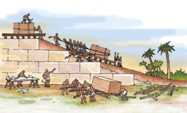 Farao's lieten piramides bouwen.