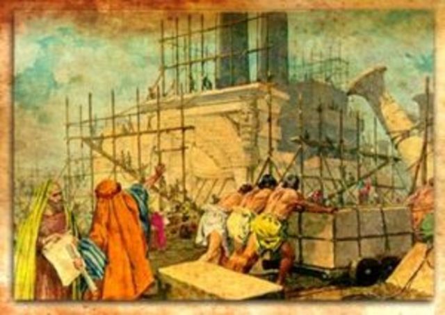 Salomo liet een tempel bouwen