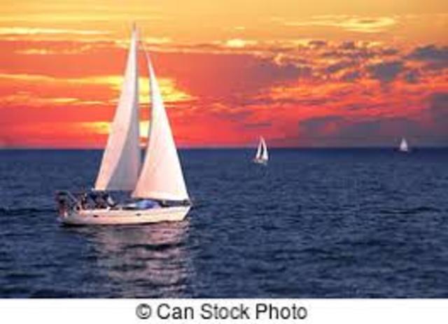 Sailboats were created