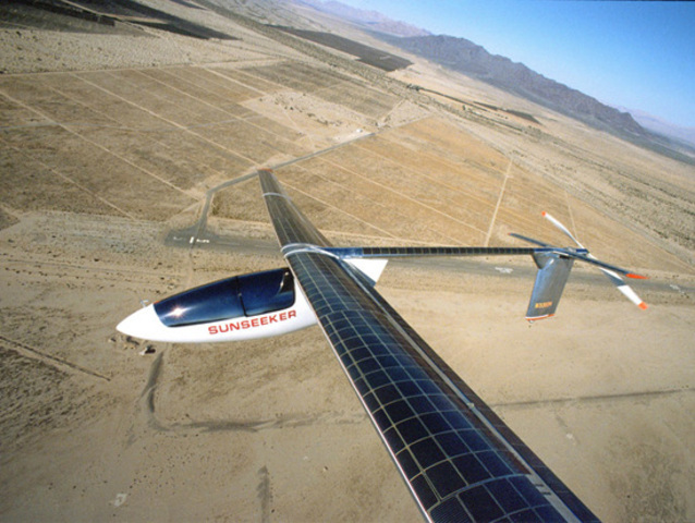 The First Solar-Powered Airplane