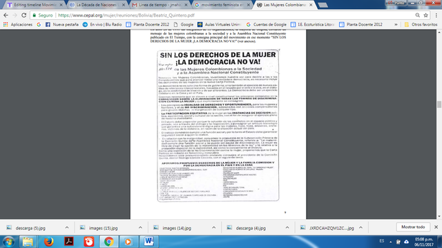 Declaración Publica de la Mujeres