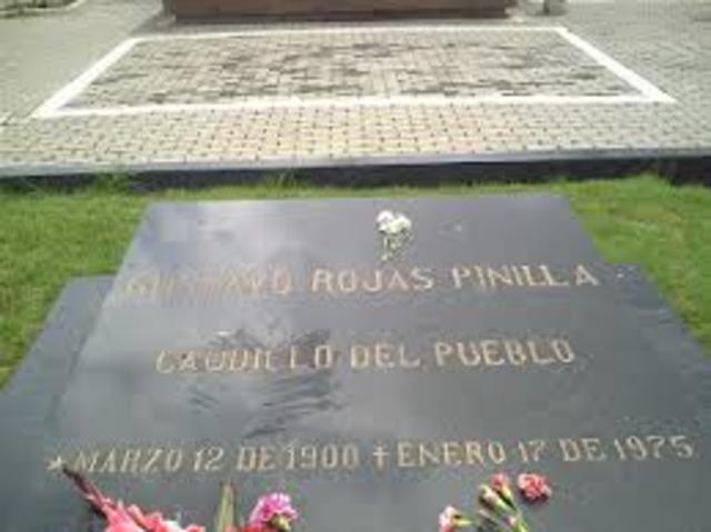 Muere Rojas Pinilla