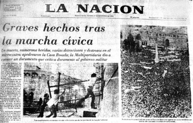 Movilización de la Multipartidaria