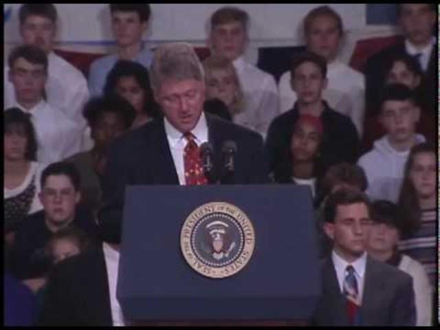 National - President Bill Clinton signs the Illegal Immigration Reform and Immigrant Responsibility Act of 1996 into law