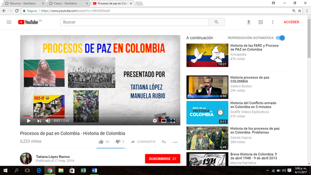 reseña historica delos procesos de paz