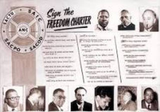Congress of the People adopted a Freedom Charter