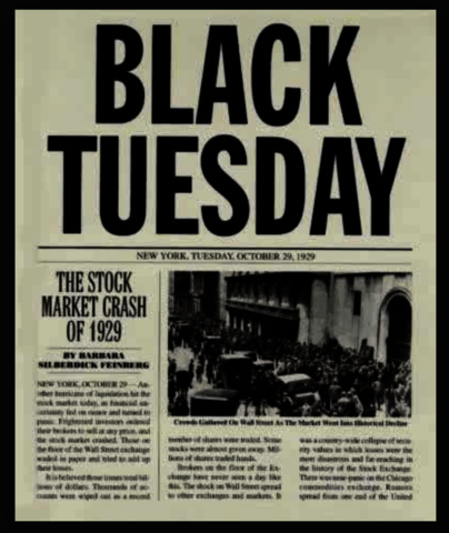 Black Thursday- Stock Market Crashes