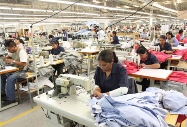 La industria textil fue la que presento los más altos indices de crecimiento