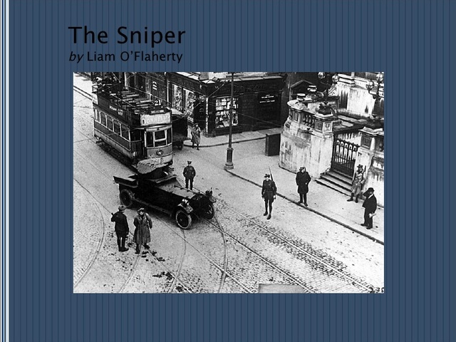 Liam O'Flaherty publishes "The Sniper" in 1923.