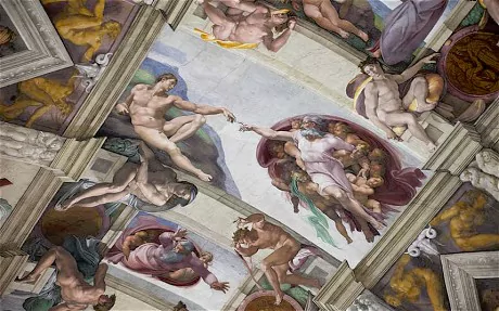 Michelangelo finishes the Sistene Chapel