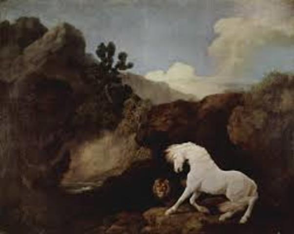 Horse Frightened by a Lion