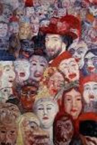 Portrait of the Artist Surrounded by Masks