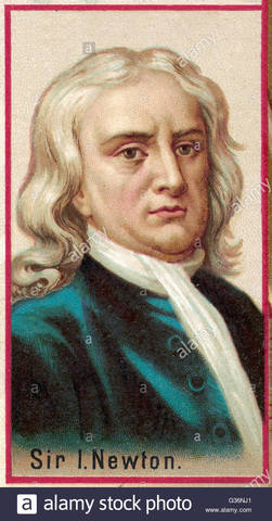 Isaac Newton detalle de un retrato de James Thornhill