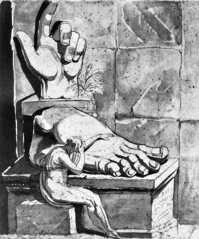 J. H. Füssli, La disperazione dell’artista davanti alla grandezza delle antiche rovine, 1778-1780