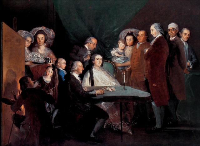 F. Goya, La famiglia di Luis di Borbone, 1783