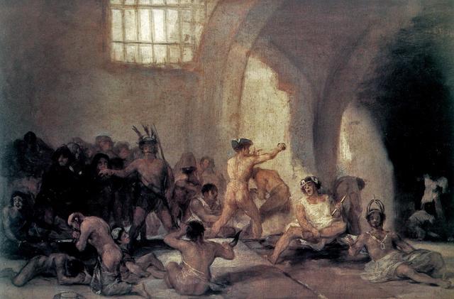 F. Goya, La casa dei pazzi, 1812-1814