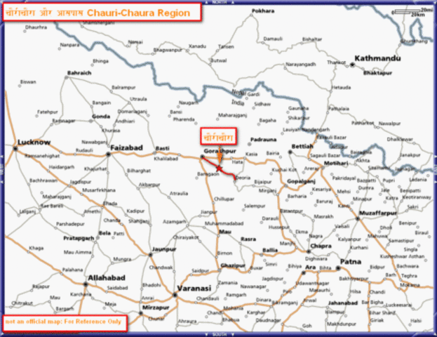 Nationalist Mob Sets Fire to a Police Station in Chauri Chaura Incident, Prompting Mahatma Gandhi to Call Off the Non-Cooperation Movement