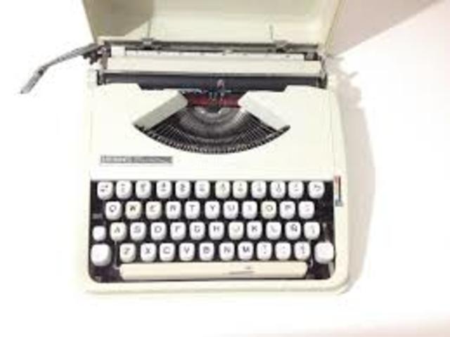 la maquina de escribir