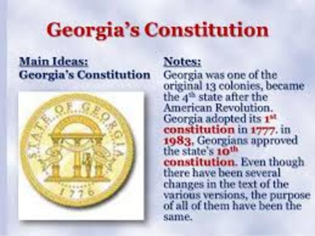 gorgia was the fourth state connstatution