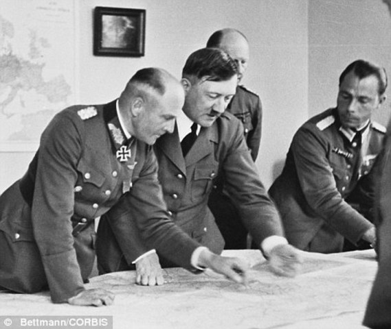 Hitler Meets with Military Advisors