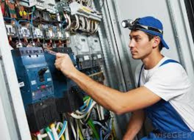 Electricians usually work in factories and utility stations