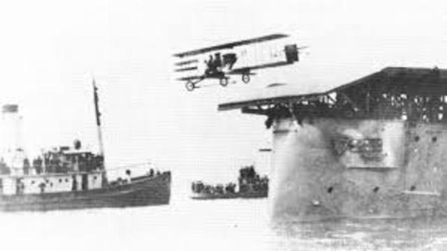 First takeoff from a ship