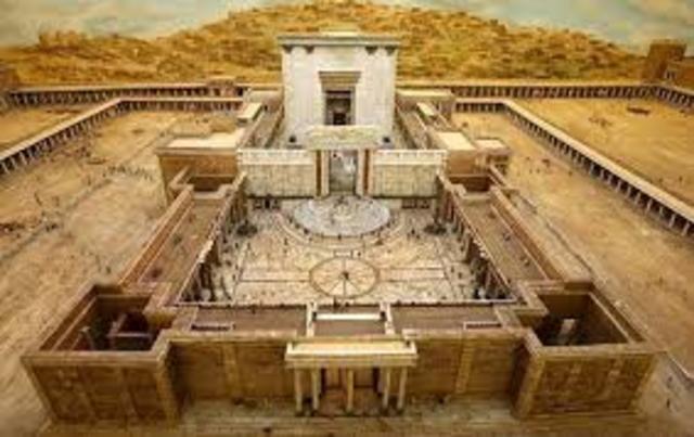 Solomo de twede leider van Israël bouwt een tempel in Jeruzalem