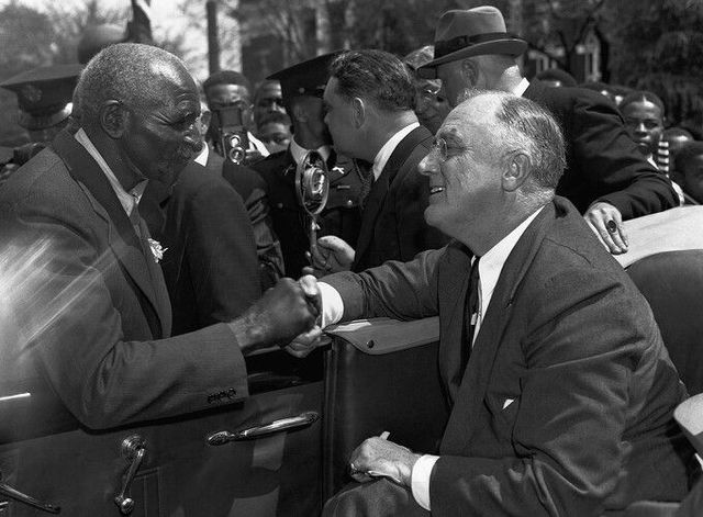 George Washington Carver receives Roosevelt Medal.