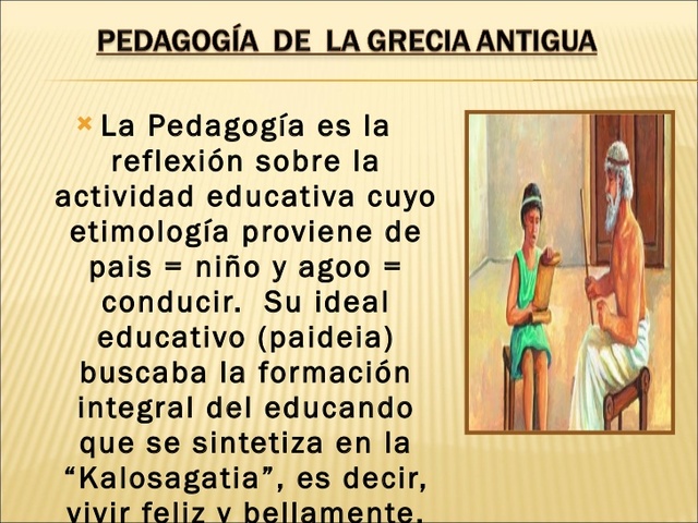Pedagogía Griega