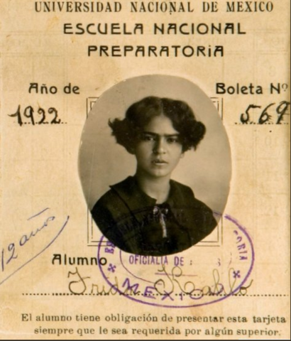 Matriculada en la escuela