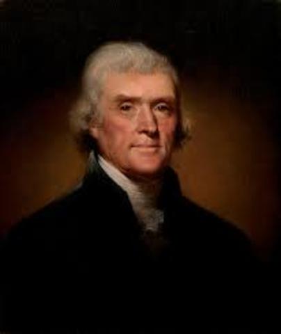 Thomas Jefferson elected president