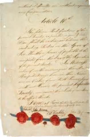 Treaty Of Paris - 1783