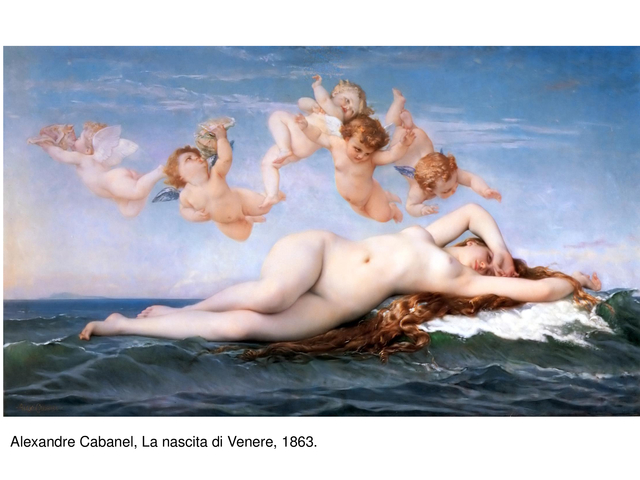 A. Cabanel, Nascita di Venere, 1863