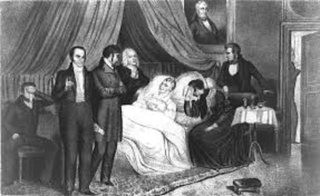 The death of William Henry Harrison